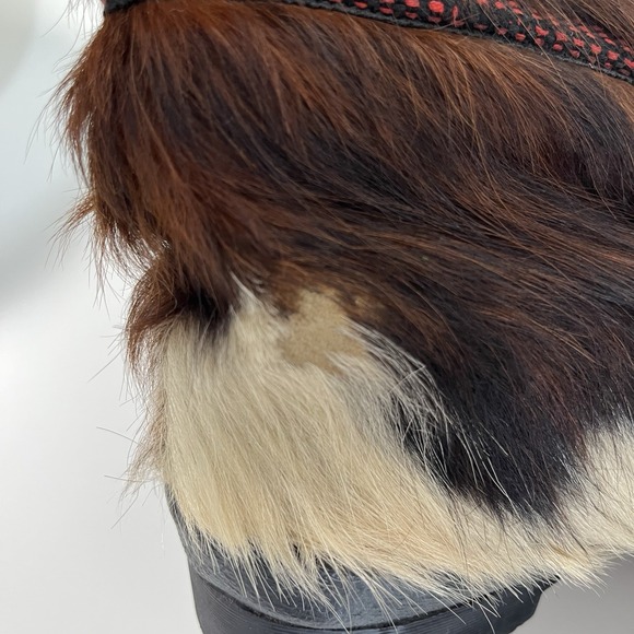 60's 70's GOAT FUR APRES SKI BOOTS Jean-Claude Killy By Wolverine Made In France - Picture 15 of 16